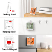 TP53 Digital Hygrometer with Comfort Indicator, Max/Min Records with Backlit Display